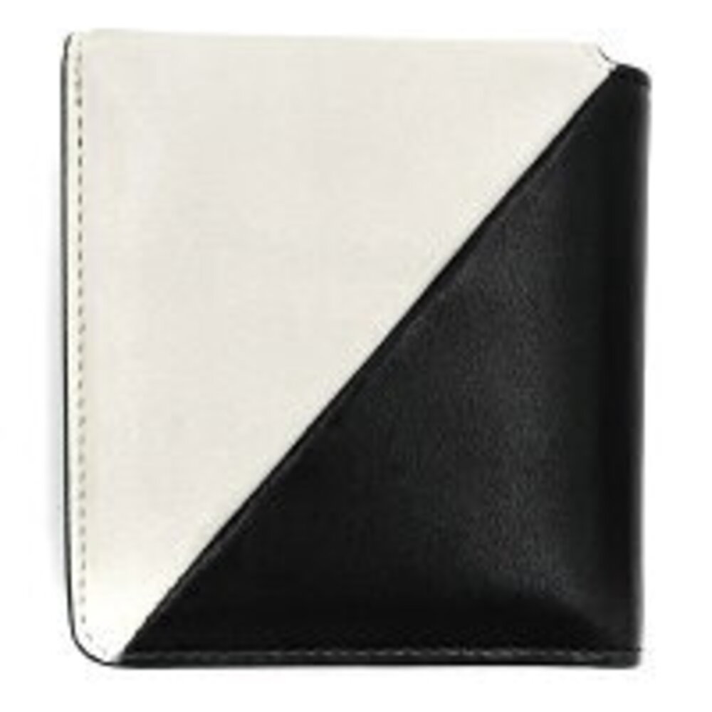Saint Laurent Paris Jamie Fold Wallet Two Tone Zipper YSL Logo Black - Picture 2 of 7